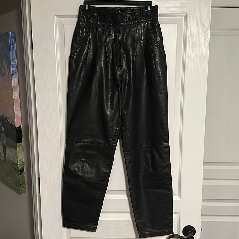 Black Leather Pants